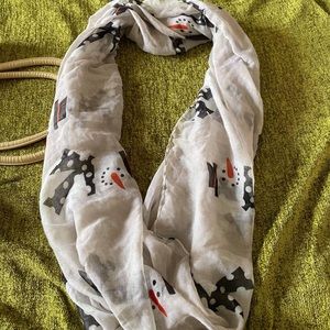 Snowman infinity scarf